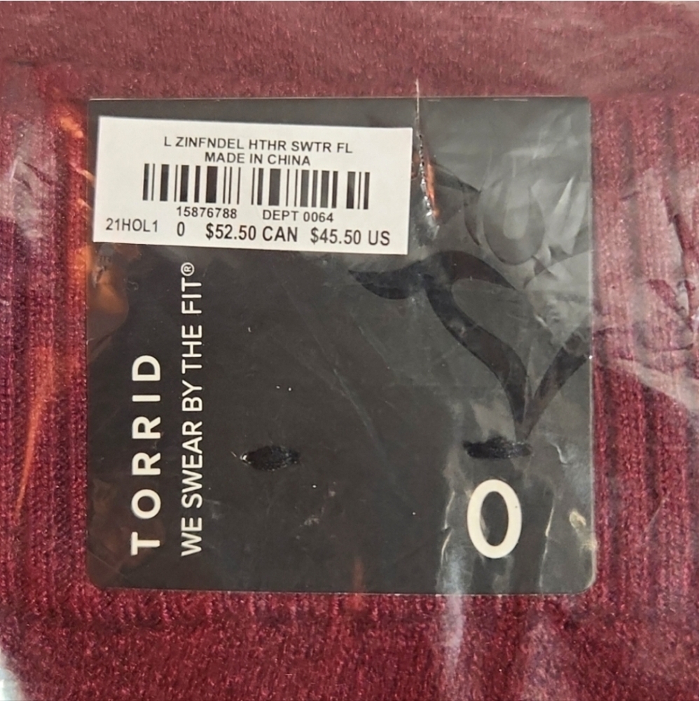 ❤NWT TORRID WINTER SWEATER LEGGING - WINE COLOR - PLUS SIZE - Picture 14 of 15